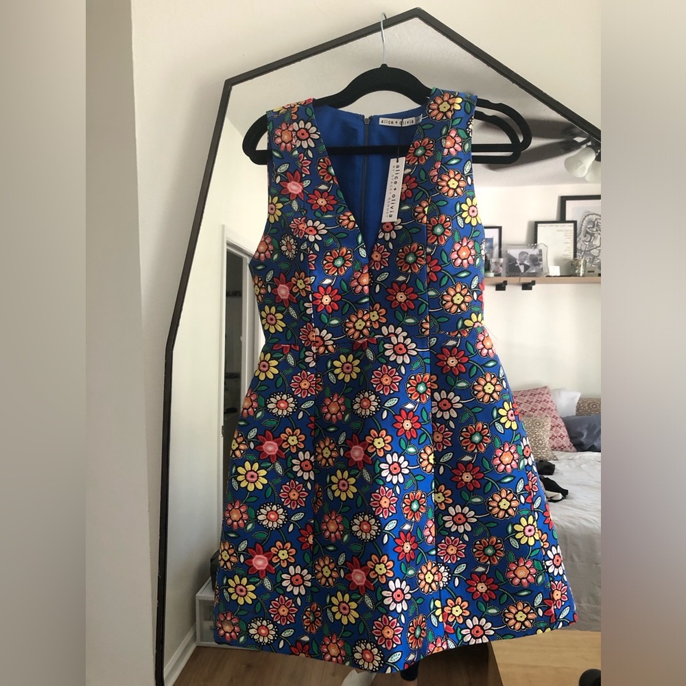 Alice and Olivia floral dress
